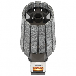 Дровяная банная печь GrillD Cometa Vega 240 Long Stone Pro (Серпентинит)