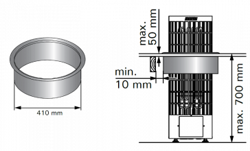 Монтажный фланец HPC2 для печей Harvia